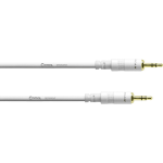 Cordial CFS1.5WW-SNOW Intro kabel 3.5 mm TRS jack - 3.5 mm TRS jack 1.5m wit
