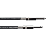 Cordial EI5PP Elements instrumentkabel 2x rechte 6.3mm TS jack - 5m zwart
