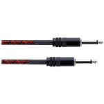 Cordial EI5PP-TWEED-RD Elements instrumentkabel 6.3 TS jack recht 5m tweed rood