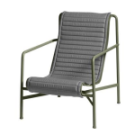 Hay Palissade Quilted Kussen voor Lounge Chair High - Grijs