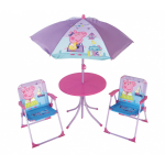 Arditex campingset Peppa Pig junior staal/polyester 4 delig - Roze