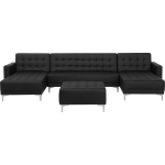 Beliani Aberdeen Slaapbank Stof 348x168x83 - Zwart