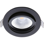 EcoDim - Led Spot - Inbouwspot - Ed-10029 - 5w - Waterdicht Ip54 - Dimbaar - Warm Wit 2700k - Mat - Aluminium - - Zwart