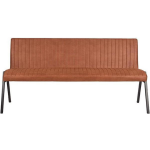 LABEL51 Eetkamerbank Matz - Cognac - Microfiber - 175 Cm - Bruin
