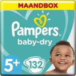 Pampers Baby Dry Maat 5+ - 132 Luiers