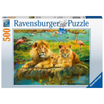 Ravensburger Puzzel 500 P - Leeuwen In De Savanne