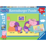 Ravensburger Peppa Pig Puzzle At Home 2x12 Stuks