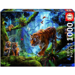 Puzzle 1000 Stukjes Tigers On The Tree