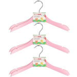 Stevige Kledinghangers Voor Kinderen 12x Stuks Hout - Licht Klerenhangers - Roze