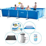 Intex Zwembad Combi Deal - 6-delig - Frame Pool Rechthoekig 450x220x84 Cm - Blauw
