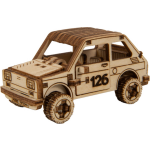 Wooden City modelbouwset auto Superfast 8,2 x 3,9 cm hout - Goud