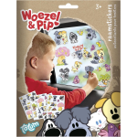 Totum raamstickers Woezel en Pip 16 x 21 cm junior 4 vellen