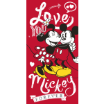 Disney strandlaken Mickey Mouse junior 70 x 140 cm katoen - Rood