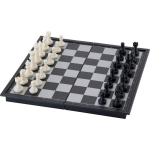 Longfield Games Reis schaakspel magnetisch 24 x 24 cm/wit - Zwart