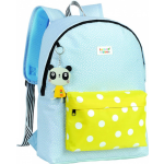 Lemon Ribbon rugzak Panda meisjes 41 x 31 cm polyester - Blauw