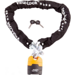 Vinz Locks kettingslot Makalu 150 cm nylon/staal zwart/oranje