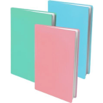 Verhaak rekbare boekenkaft A4 A5 paars/roze/turqoise 3 stuks