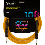 Fender Professional Glow in the Dark jackkabel 6.35 mm recht oranje 3 meter