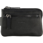 Dstrct Wax Lane Leren Sleuteltasje Portemonnee - Rfid - - Zwart