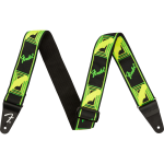 Fender Neon Monogrammed Strap gitaarband groen/geel