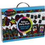 Melissa & Doug kraskaart Scratch Art Deluxe 60 delig - Zwart