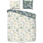 Good Morning Emma Dekbedovertrek - 1-persoons (140x200/220 Cm + 1 Sloop) - Katoen - - Groen