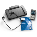 Philips DPM7700/03 handheld voice recorder set met voetschakelaar en headset