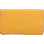 Double-d Dames Harmonica Portemonnee Voor 15 Pasjes - Huishoudportemonnee - Leer - - Geel