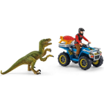 Schleich Dino's - Vlucht Van Velociraptor Op Quad 41466