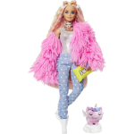 Barbie Extra Doll - Fluffy Pink Jacket - Rosa