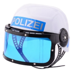 Johntoy politiehelm Duitse versie wit blauw