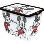 Stor opbergbox Mickey Mouse 23 liter/zwart - Wit