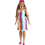 Mattel Barbie tienerpop Malibu meisjes 32,5 cm bruin 4 delig