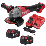 Milwaukee M18 FSAG125XB-0X | Accu Haakse slijper | 125mm | Set | 18V | 5.0Ah