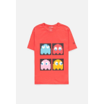 Difuzed Pac-Man Men's Red T-shirt