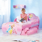 Worlds Apart Disney Prinses Peuterbed Met Lades 70 x 140 CM - Roze