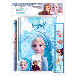 Disney schrijfset Frozen 25 x 19 cm 5 delig - Blauw