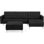 Beliani Aberdeen Slaapbank Stof 267x168x83 - Zwart