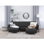 Beliani Aberdeen Slaapbank Stof 267x168x83 - Zwart
