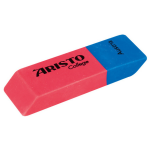 Aristo gum Geo College junior rubber rood/blauw 2 stuks