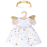 Heless babypoppenkleding engelenjurk 35 45 cm wit/goud 2 delig