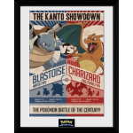 GB Eye poster in lijst Pokémon Red vs Blue 30 x 40 cm - Zwart