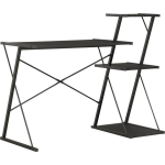 Vidaxl Bureau Met Schap 116x50x93 Cm - Zwart