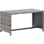 Vidaxl Salontafel 70x40x38 Cm Poly Rattan Antraciet - Grijs