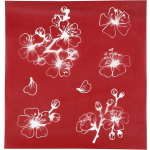 Creotime screen stencil bloemen 20 x 22 cm - Wit