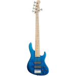 Sadowsky MetroLine 24-5 Modern Ash Blue Transparent Satin 5-snarige elektrische basgitaar