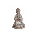 Boeddha Beeldje Theelichthouders/windlichten 19 Cm - Waxinelicht Houders Boeddha Beeldjes