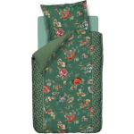 Pip Studio Poppy Stitch Dekbedovertrek 140 x 220 cm - Groen