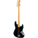 Fender American Professional II Jazz Bass Dark Night MN elektrische basgitaar met koffer