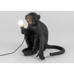 Seletti Monkey Outdoor Lampresin Sitting - Zwart